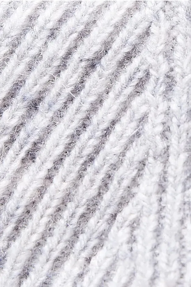 100% Wool Rib Knit Winter Beanie