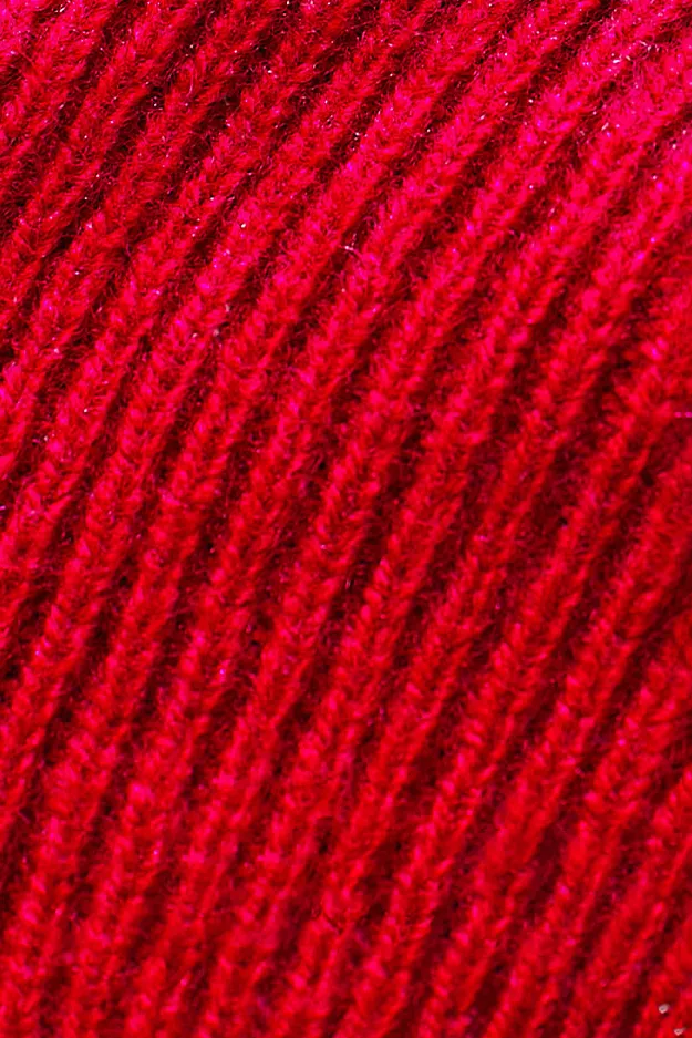 100% Wool Rib Knit Winter Beanie