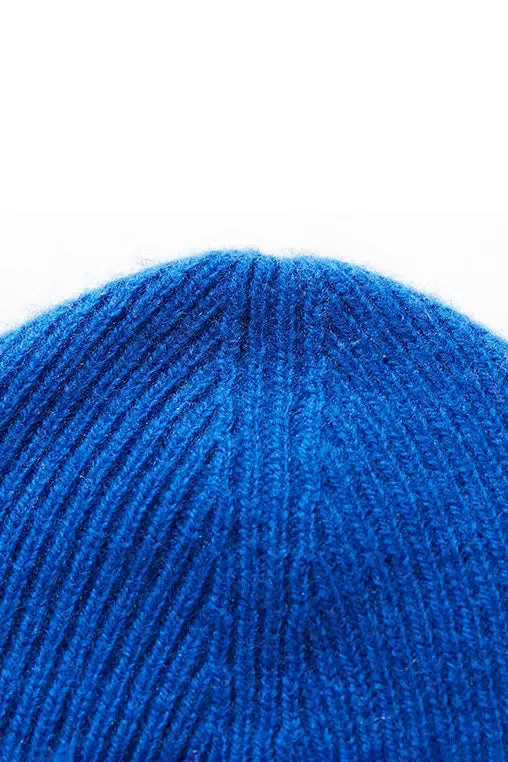 100% Wool Rib Knit Winter Beanie