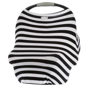 4-in-1 Multi-Use Cover- Black & White Stripe
