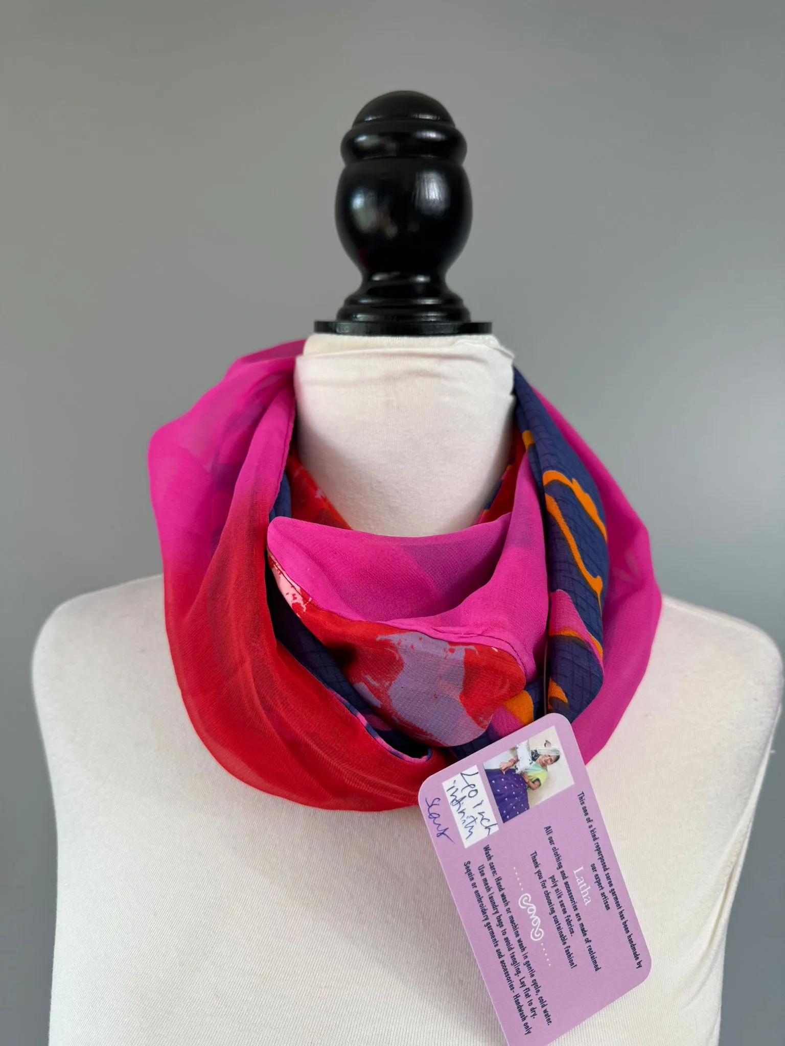 40 inch Reversible Infinity Scarf D11