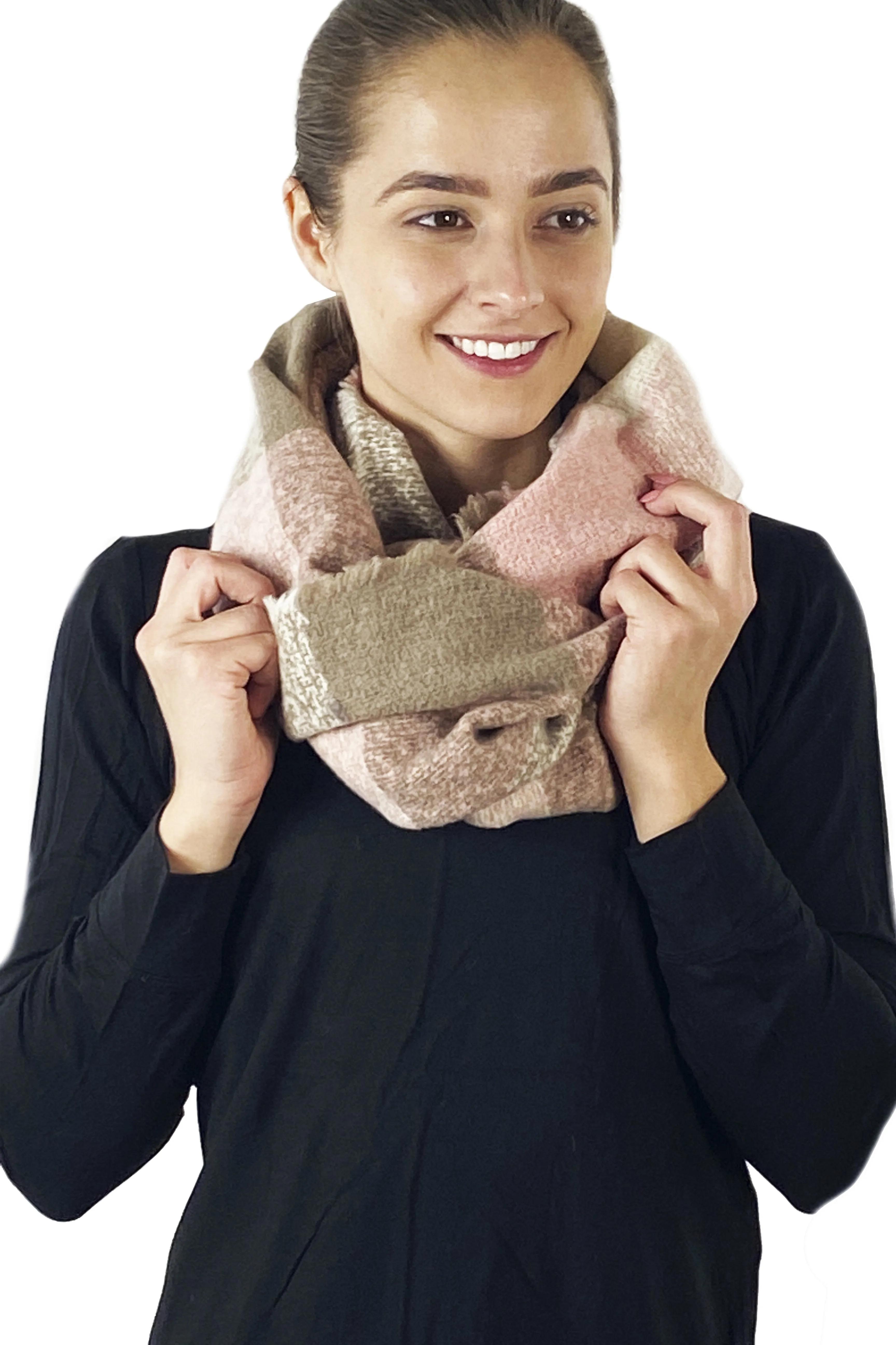 5412 - Plaid Infinity Scarf (Various Colors)