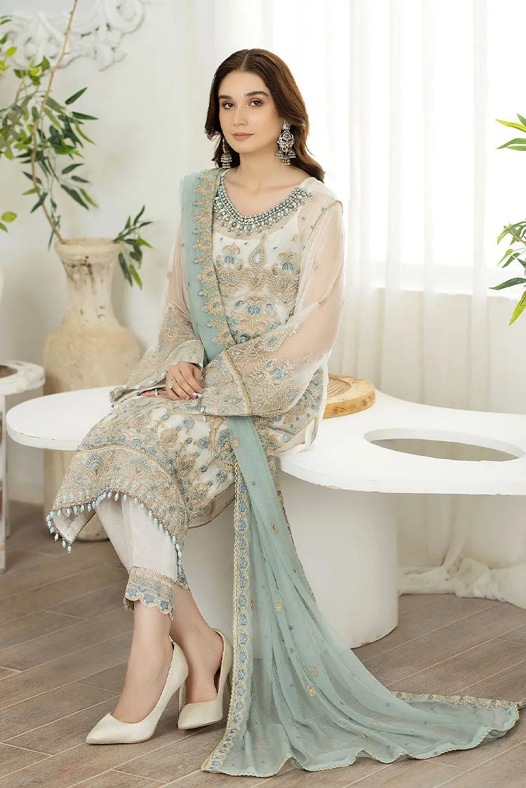 Adans Libas - Marguerite Embroidered Chiffon Collection - 5286