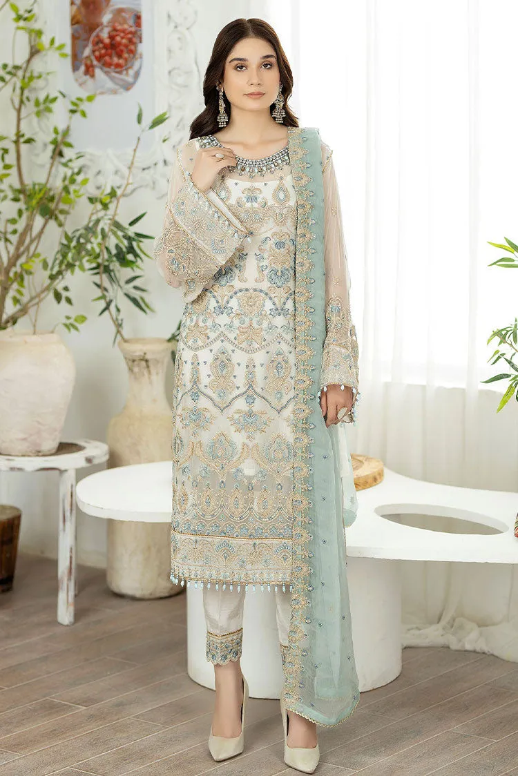 Adans Libas - Marguerite Embroidered Chiffon Collection - 5286