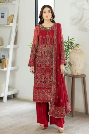 Adans Libas - Marguerite Embroidered Chiffon Collection - 5287