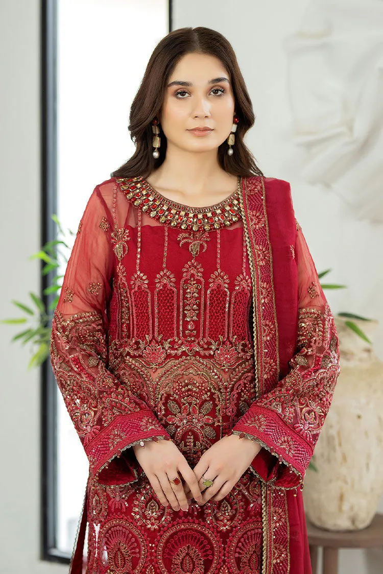 Adans Libas - Marguerite Embroidered Chiffon Collection - 5287