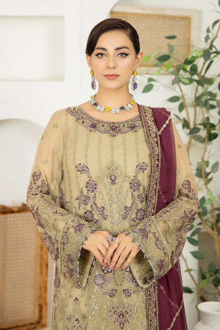 Adans Libas - Marguerite Embroidered Chiffon Collection - 5293