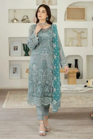 Adans Libas - Marguerite Embroidered Chiffon Collection - 5294