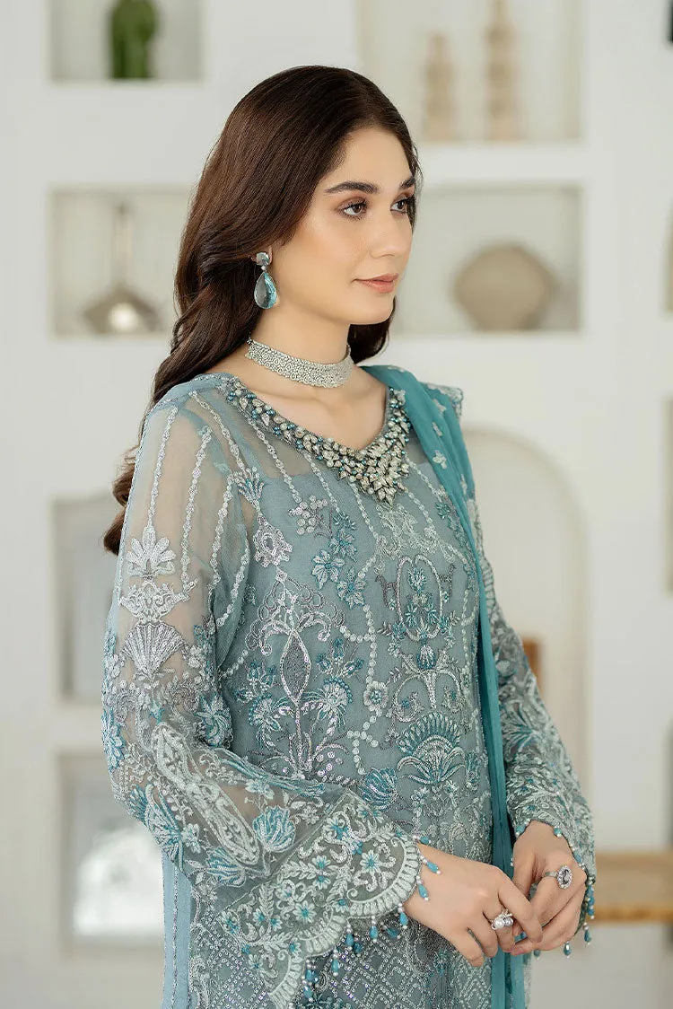 Adans Libas - Marguerite Embroidered Chiffon Collection - 5294
