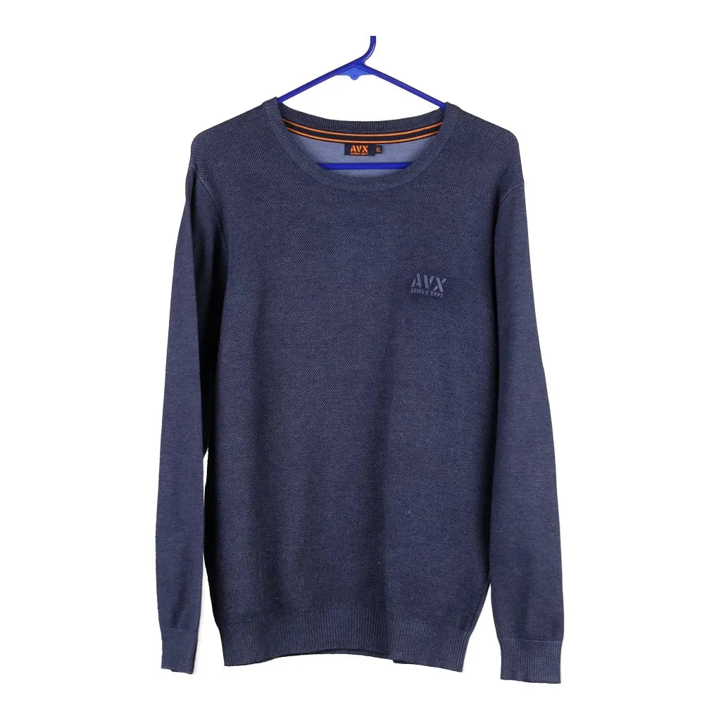 Avirex Jumper - XL Navy Viscose Blend