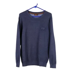 Avirex Jumper - XL Navy Viscose Blend