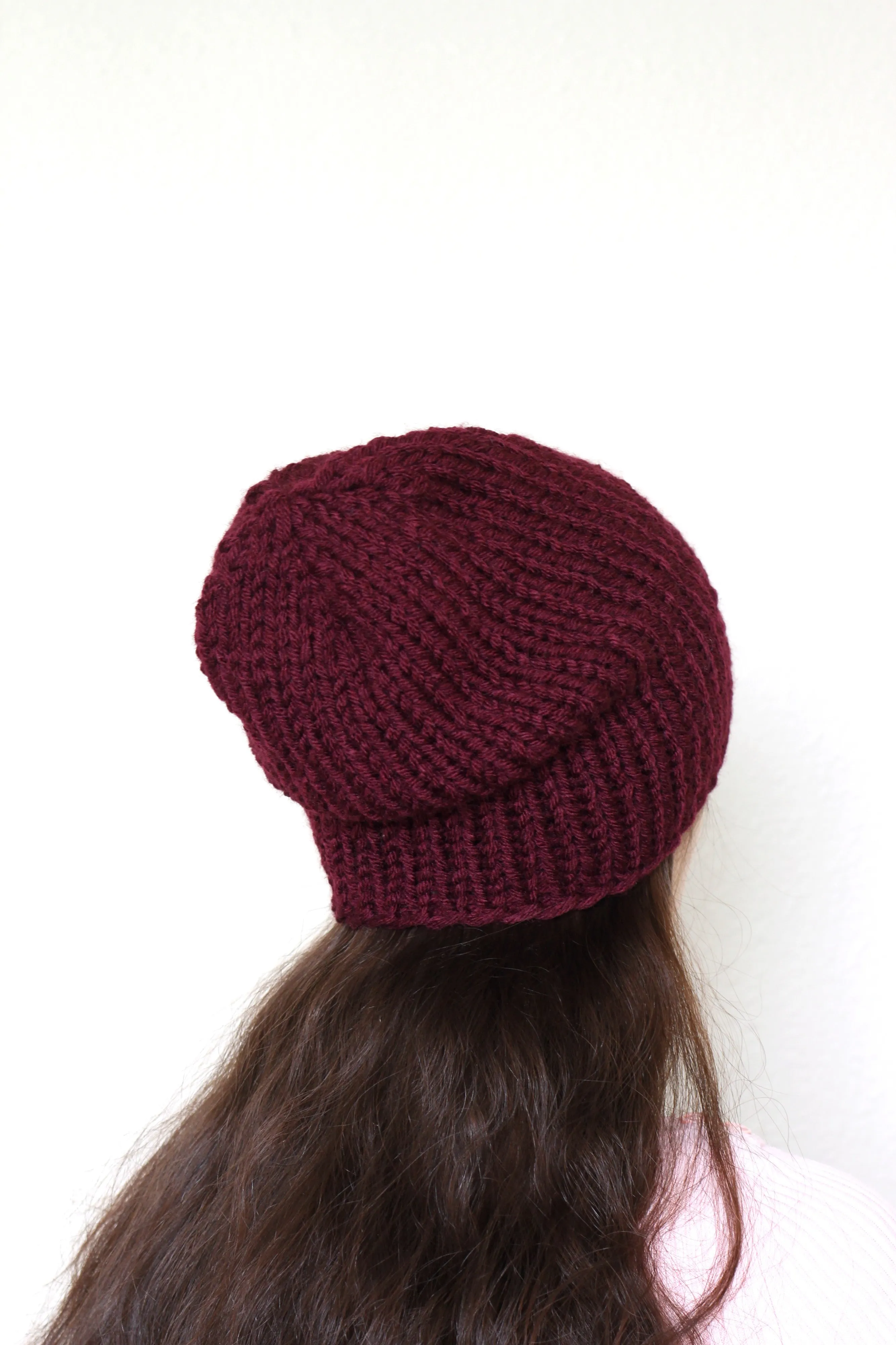Beanie hat, knit hat, slouchy hat, knit beanie in olive green color