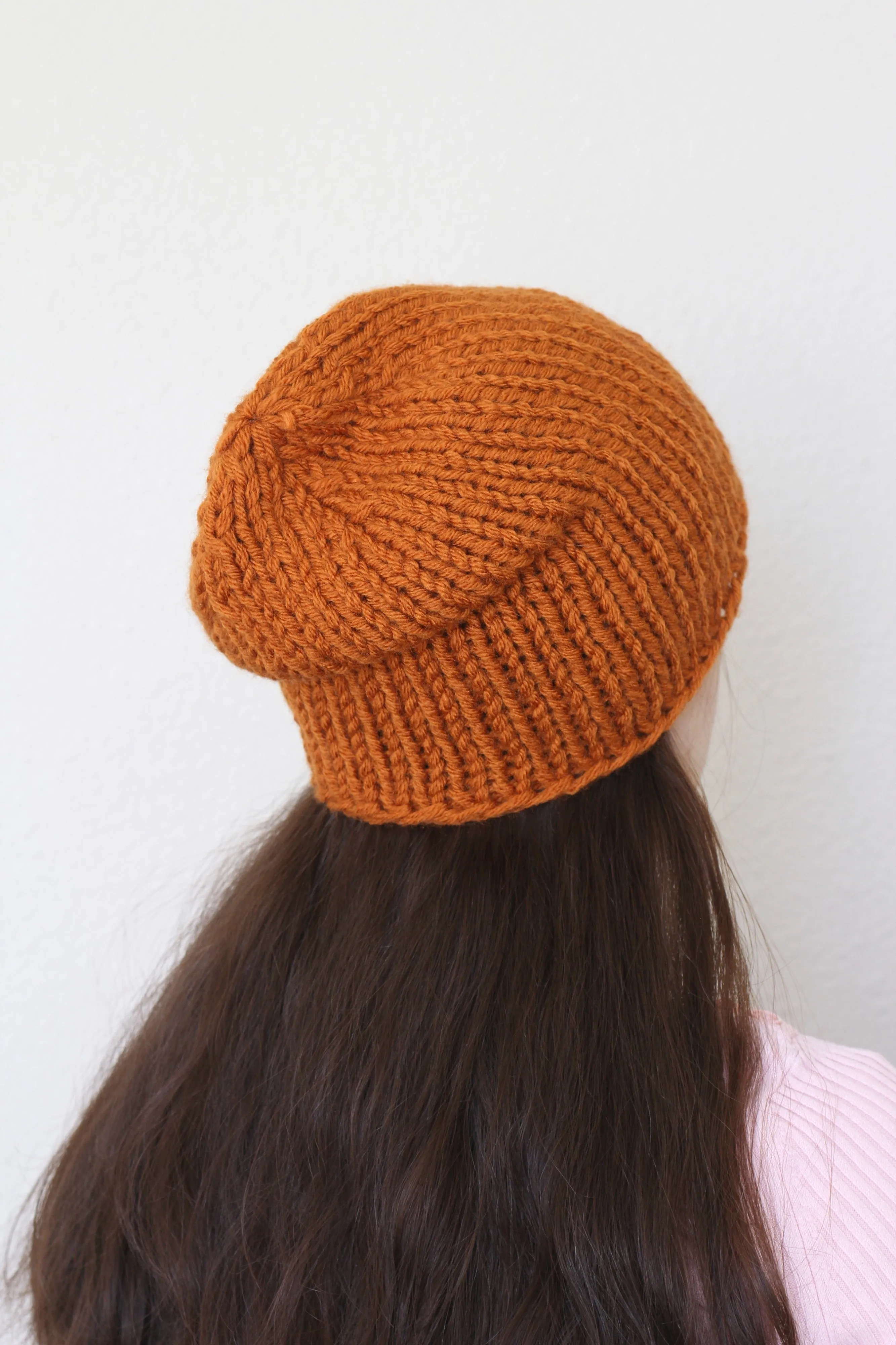 Beanie hat, knit hat, slouchy hat, knit beanie in olive green color