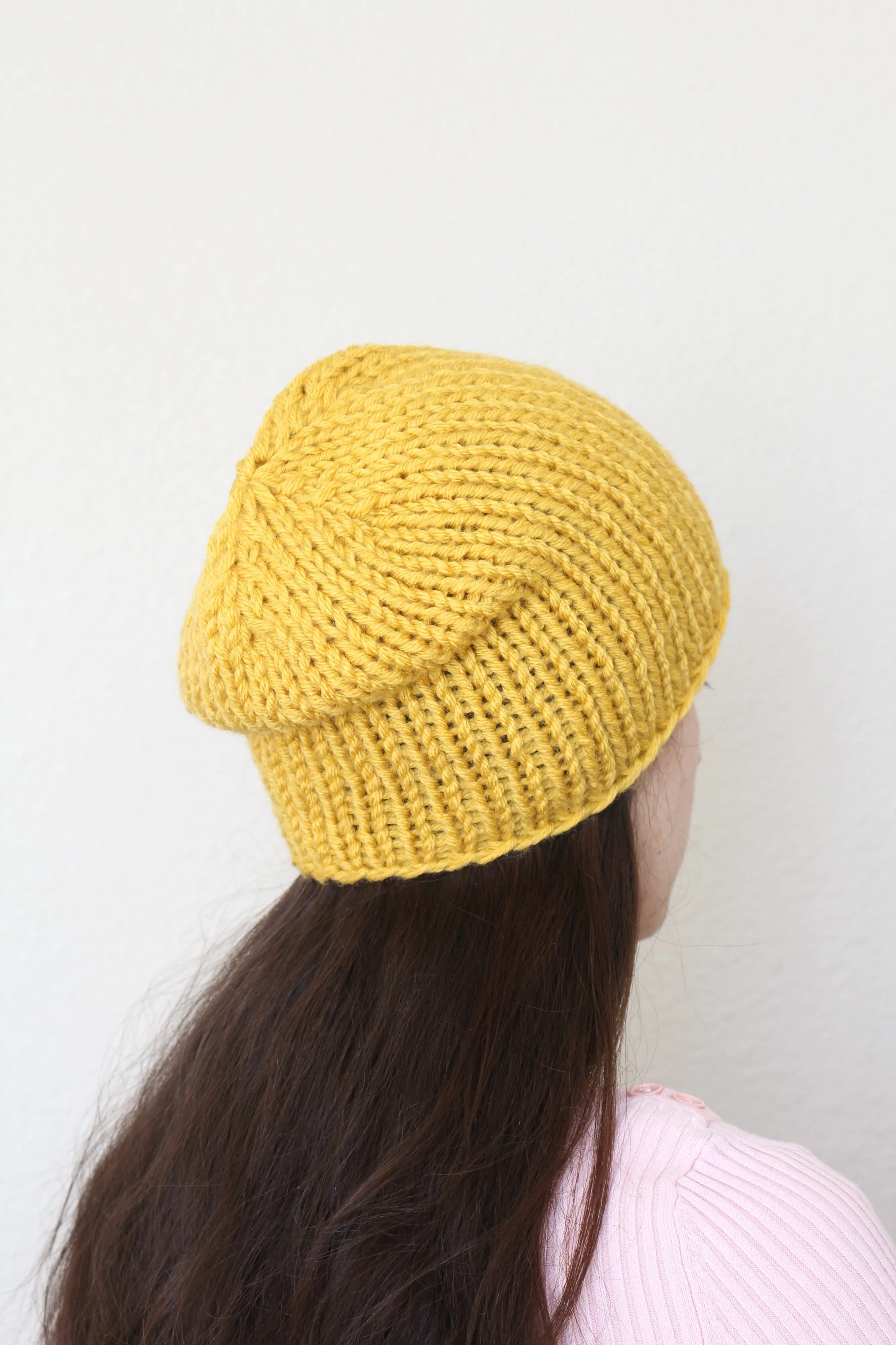 Beanie hat, knit hat, slouchy hat, knit beanie in olive green color