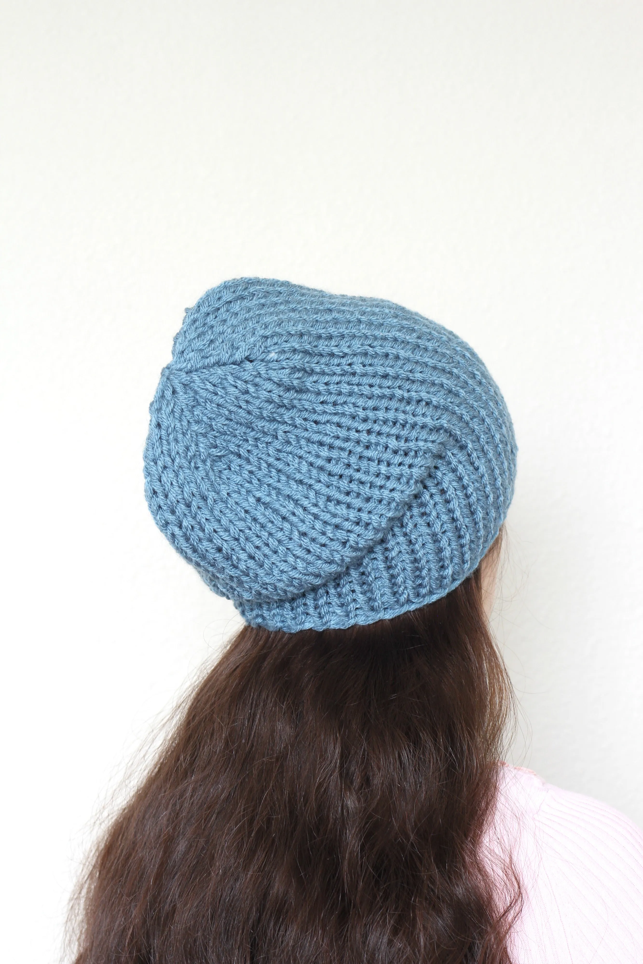 Beanie hat, knit hat, slouchy hat, knit beanie in olive green color