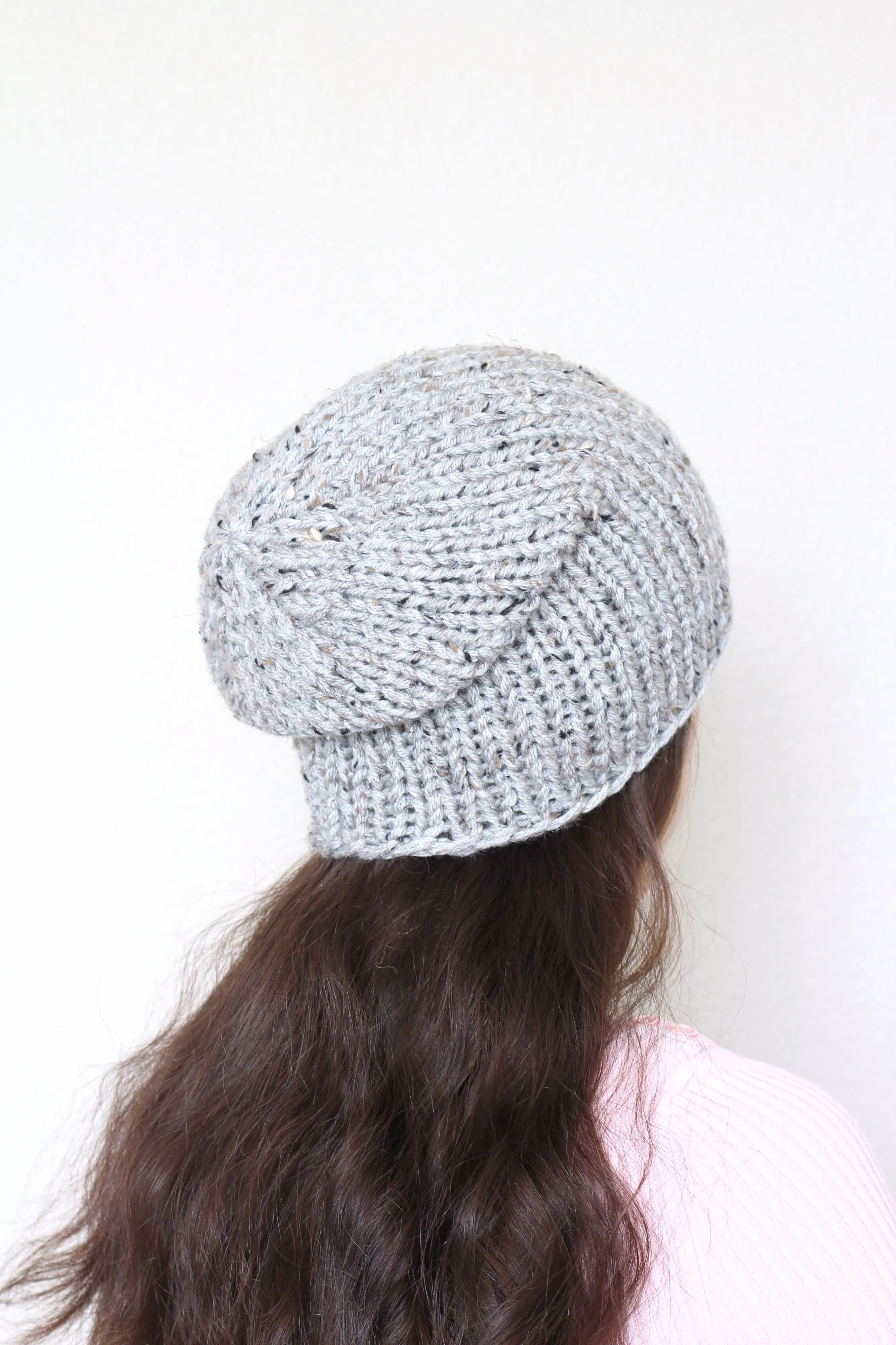 Beanie hat, knit hat, slouchy hat, knit beanie in olive green color