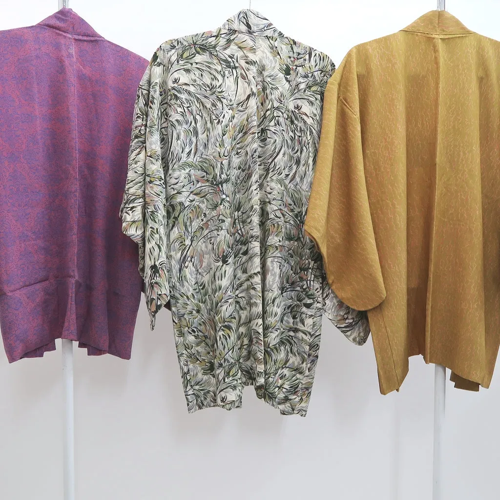 Bundle 12pcs Silk Vintage Haori Jacket Wholesale Bulk Free Shipping #362