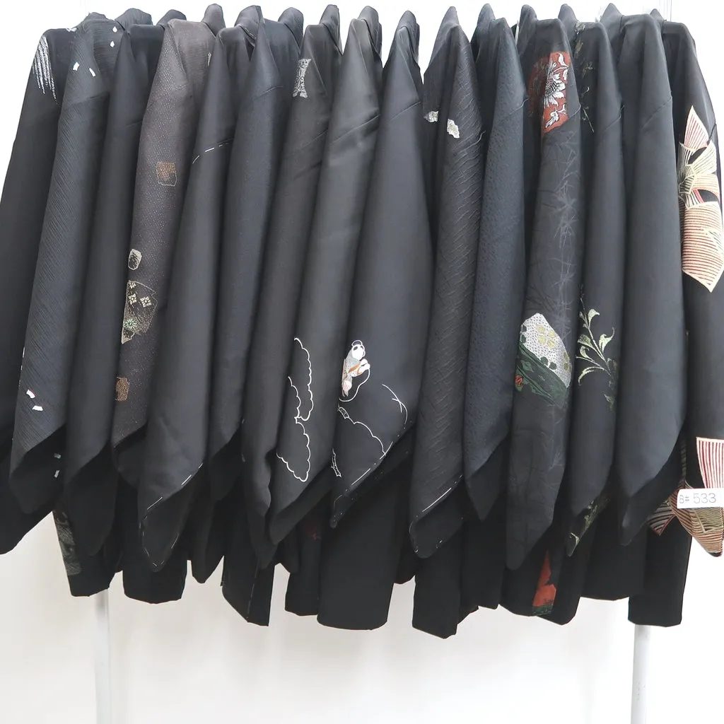 Bundle 15pcs Silk Haori Jacket Wholesale Bulk Free Shipping #533