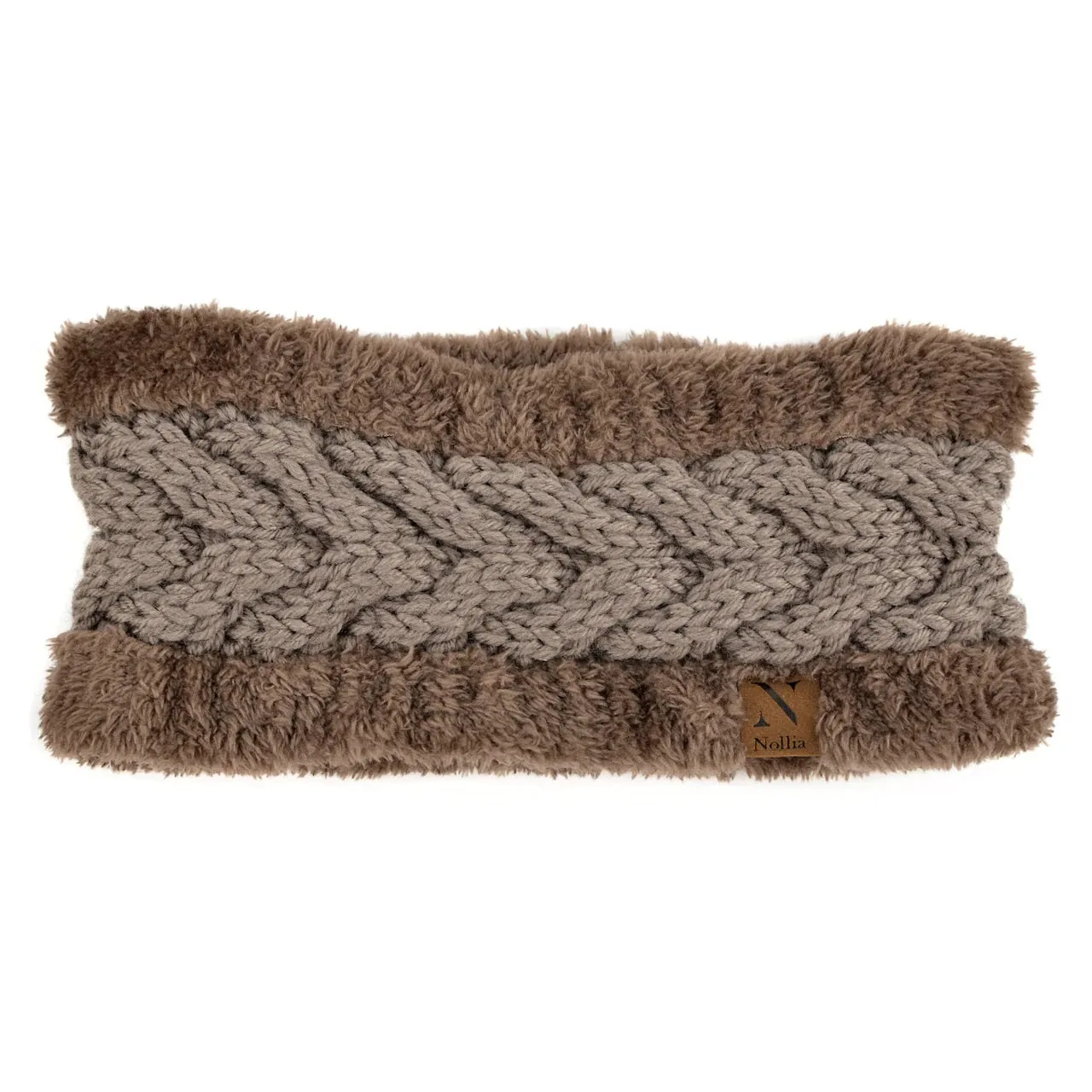 Cable Knit Fleece Headwrap