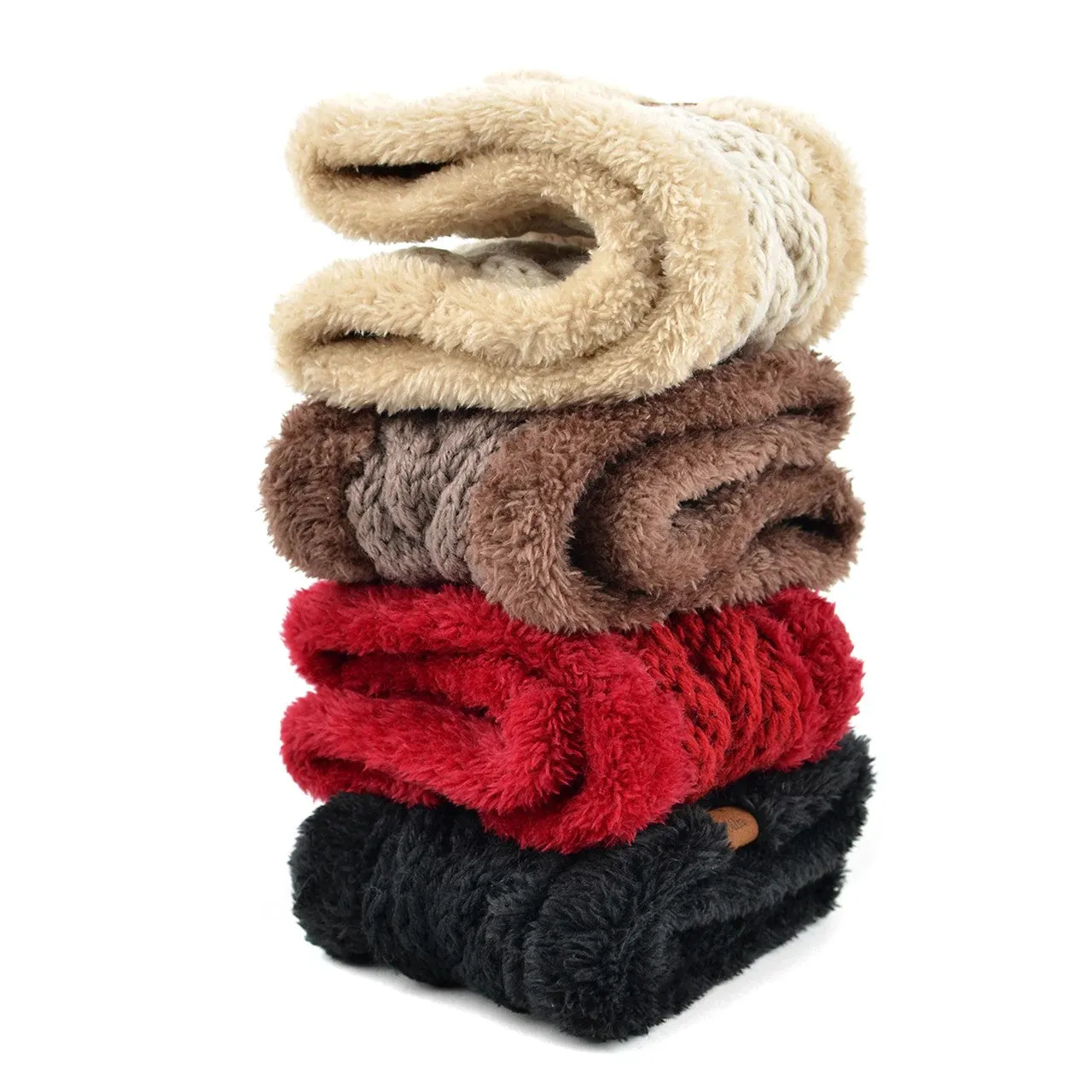 Cable Knit Fleece Headwrap