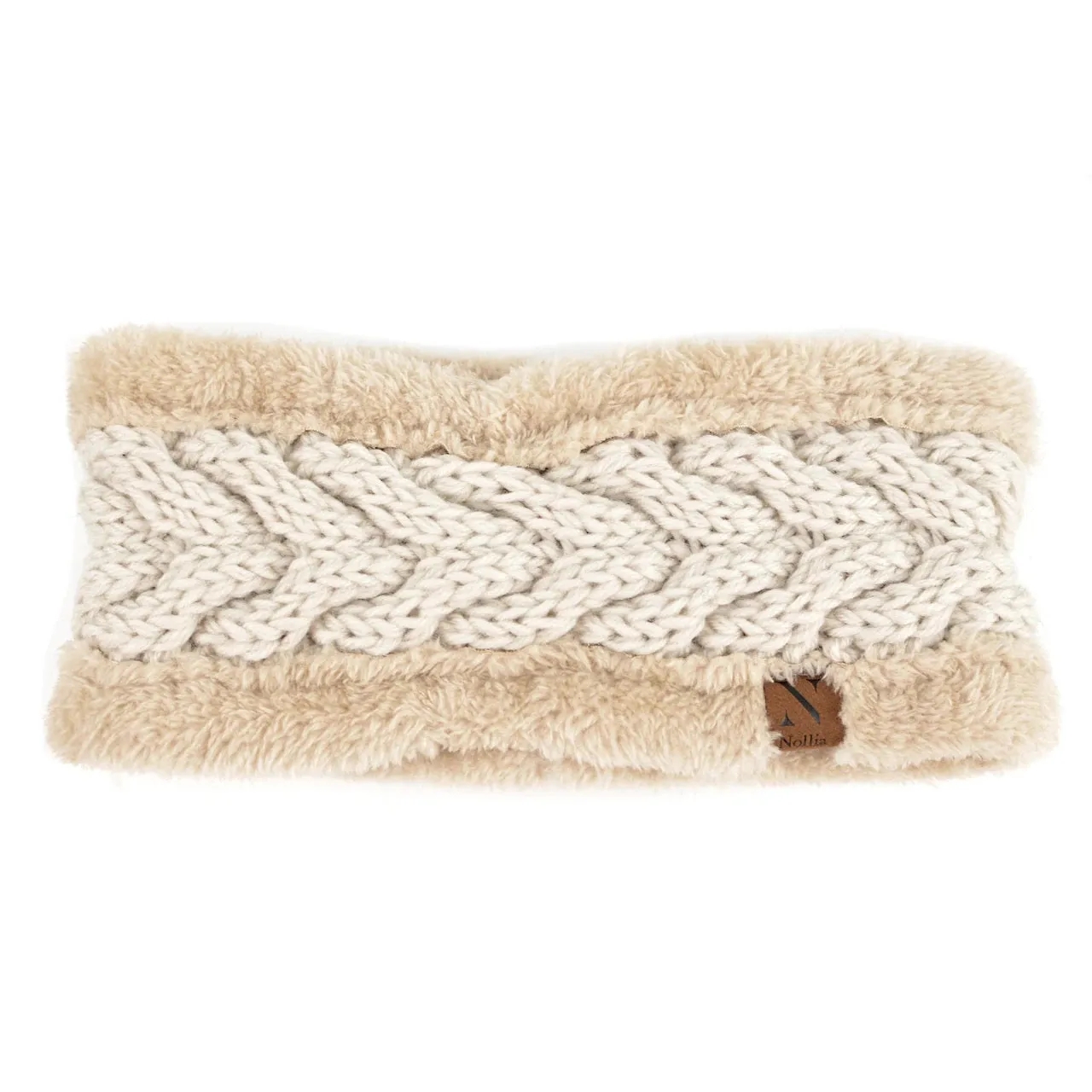 Cable Knit Fleece Headwrap
