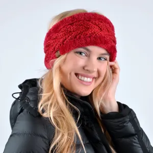 Cable Knit Fleece Headwrap