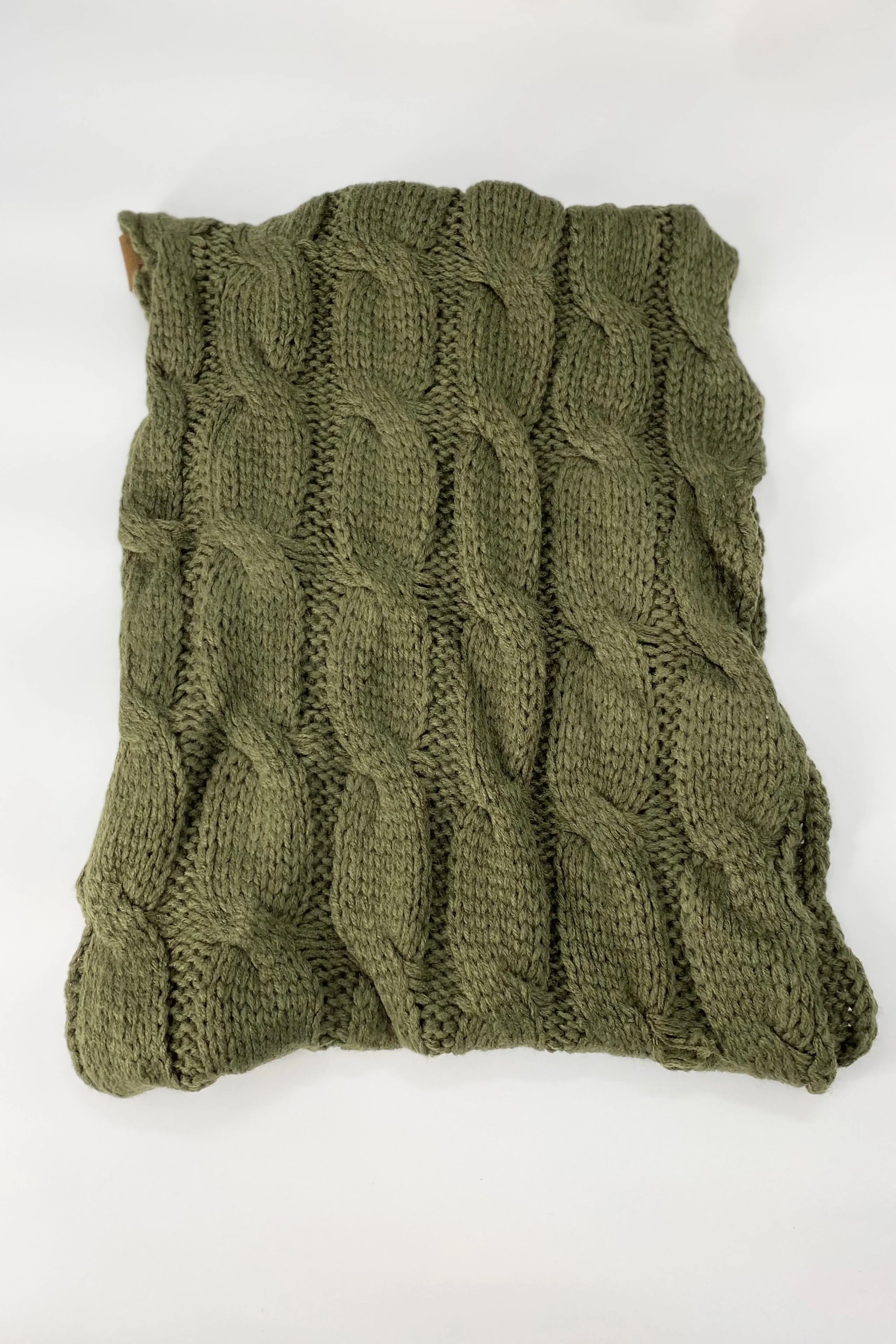 Cable Knit Infinity Scarf
