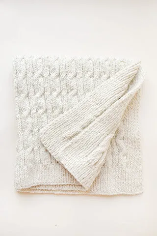 Cabled Baby Blanket