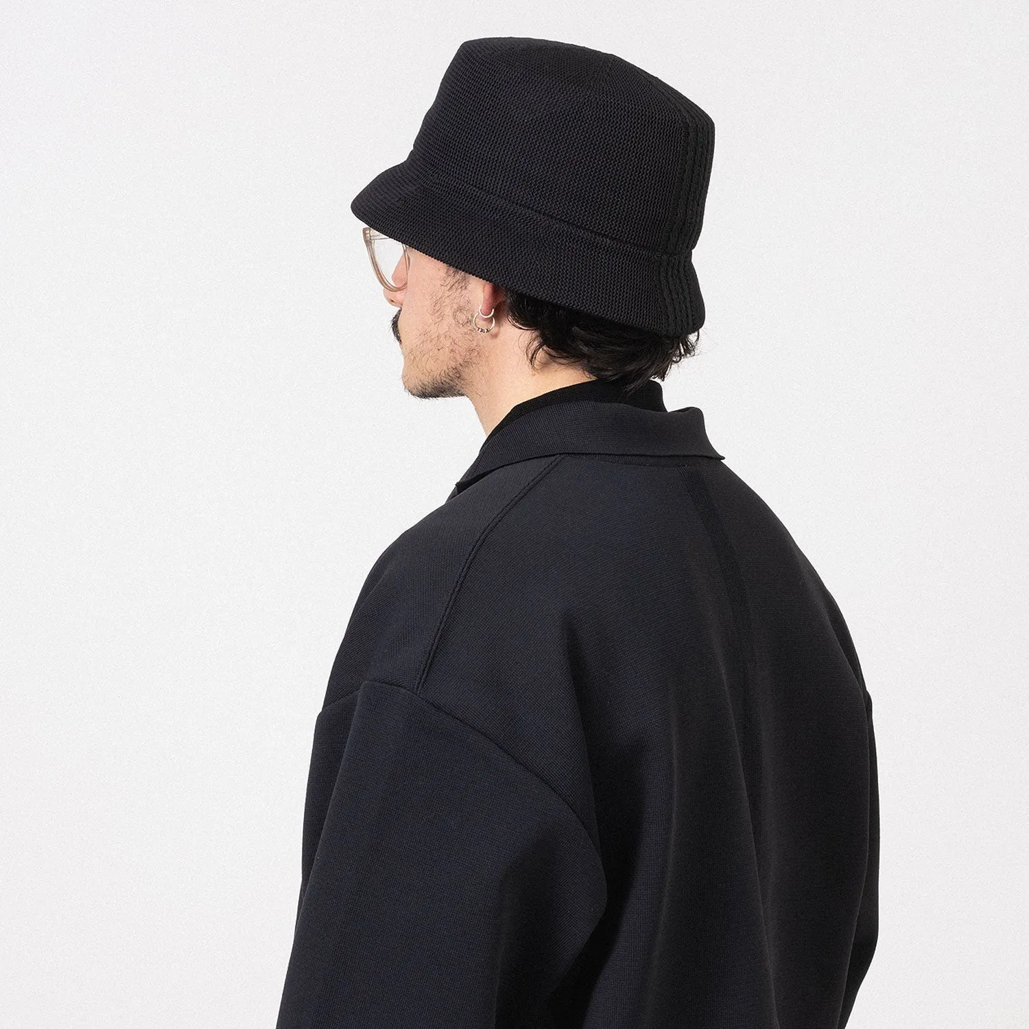 [CFCL] CF008AI148 MESH KNIT BUCKET HAT _ BLACK