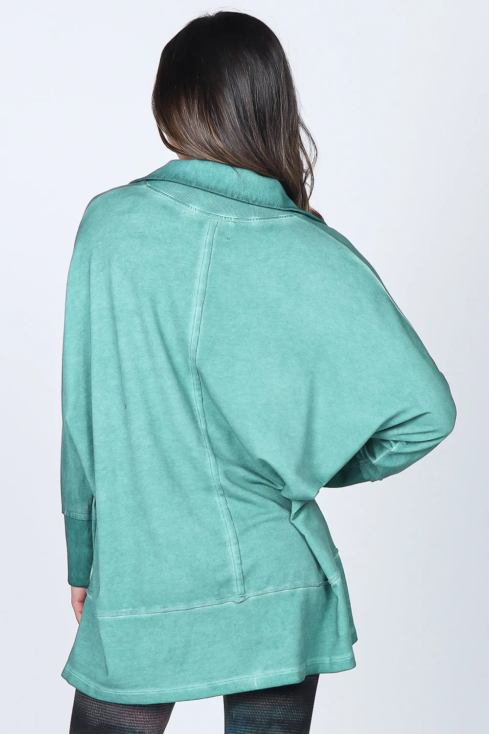 Collared Dual Pocket Oil Washed Tunic