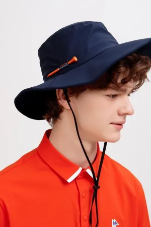 DF Navy LOGOEmbroidery Bucket Hat (DXHE2E312N3)
