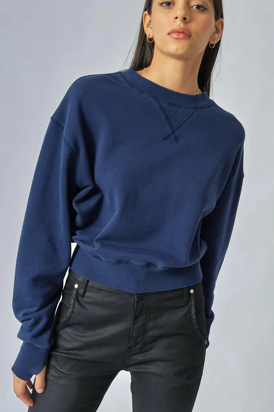 Dricope Gemma Loose Navy Sweat