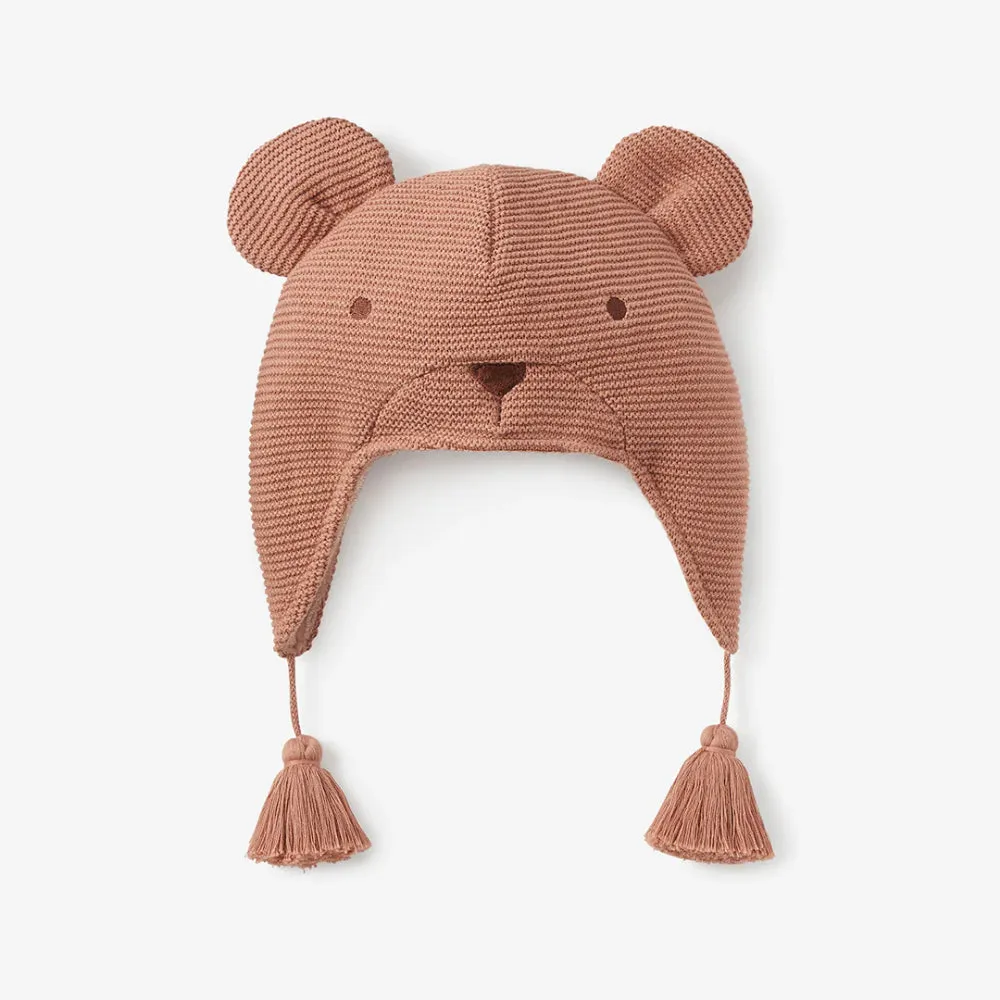 Elegant Baby Bear Aviator Knit Hat