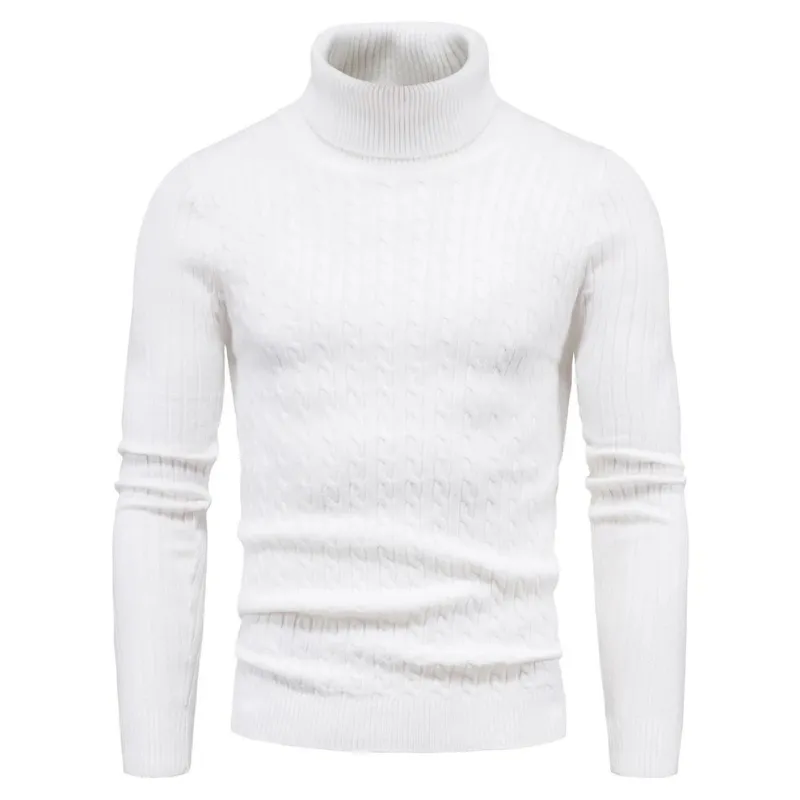 Elegant knitted jumper with high-quality material - Turtleneck jumper men