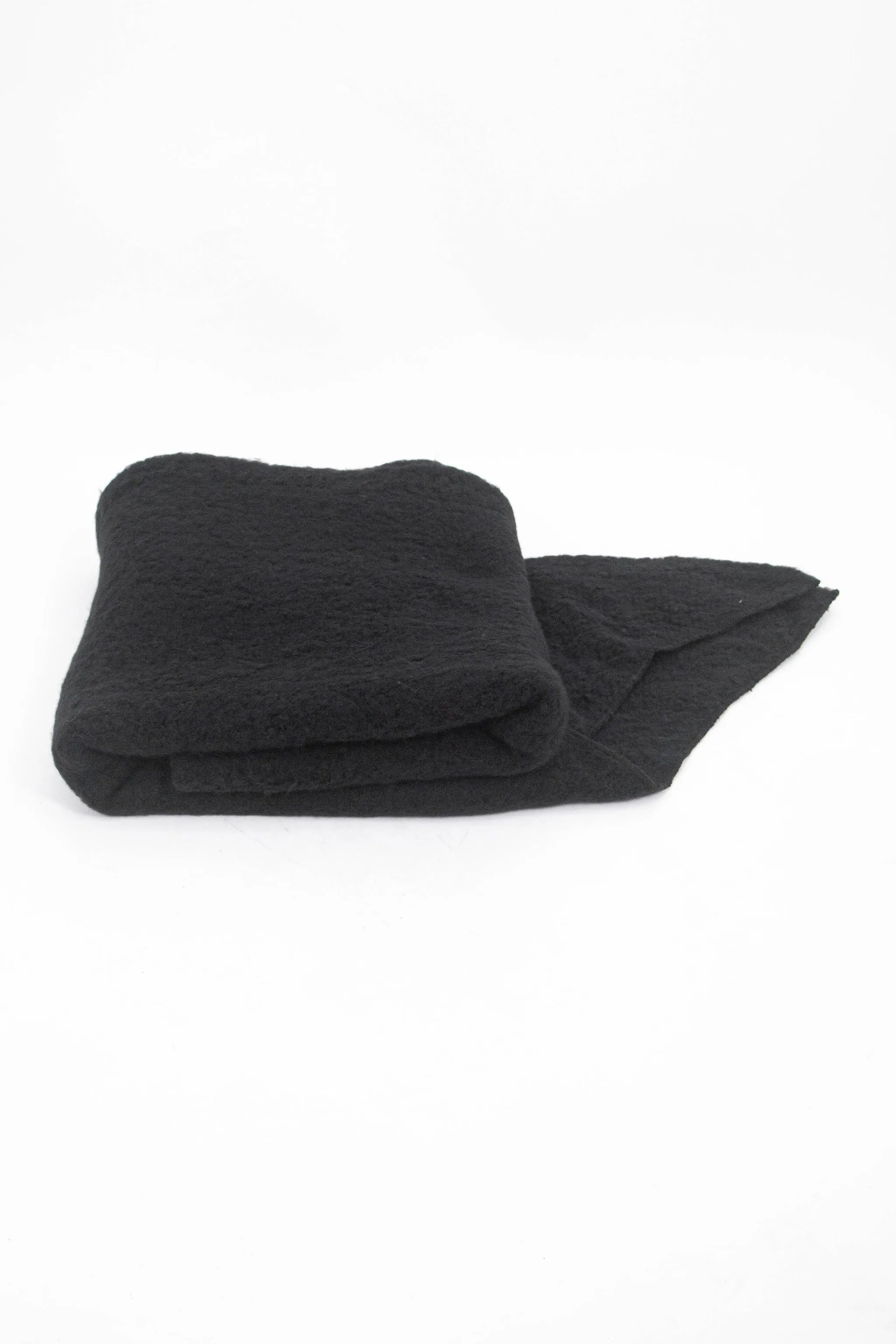 Evie Heavyweight Asymmetric Scarf - Black