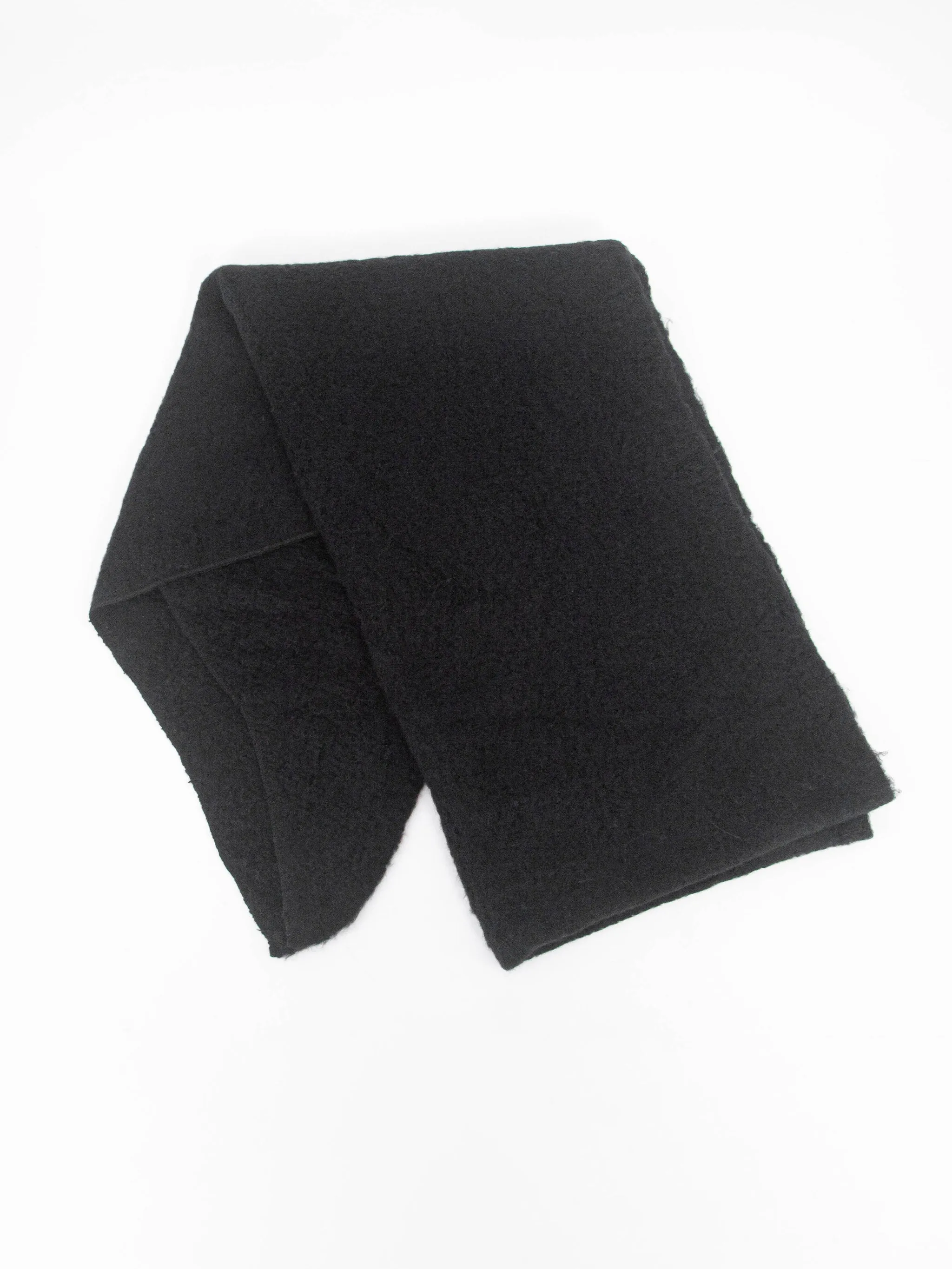 Evie Heavyweight Asymmetric Scarf - Black