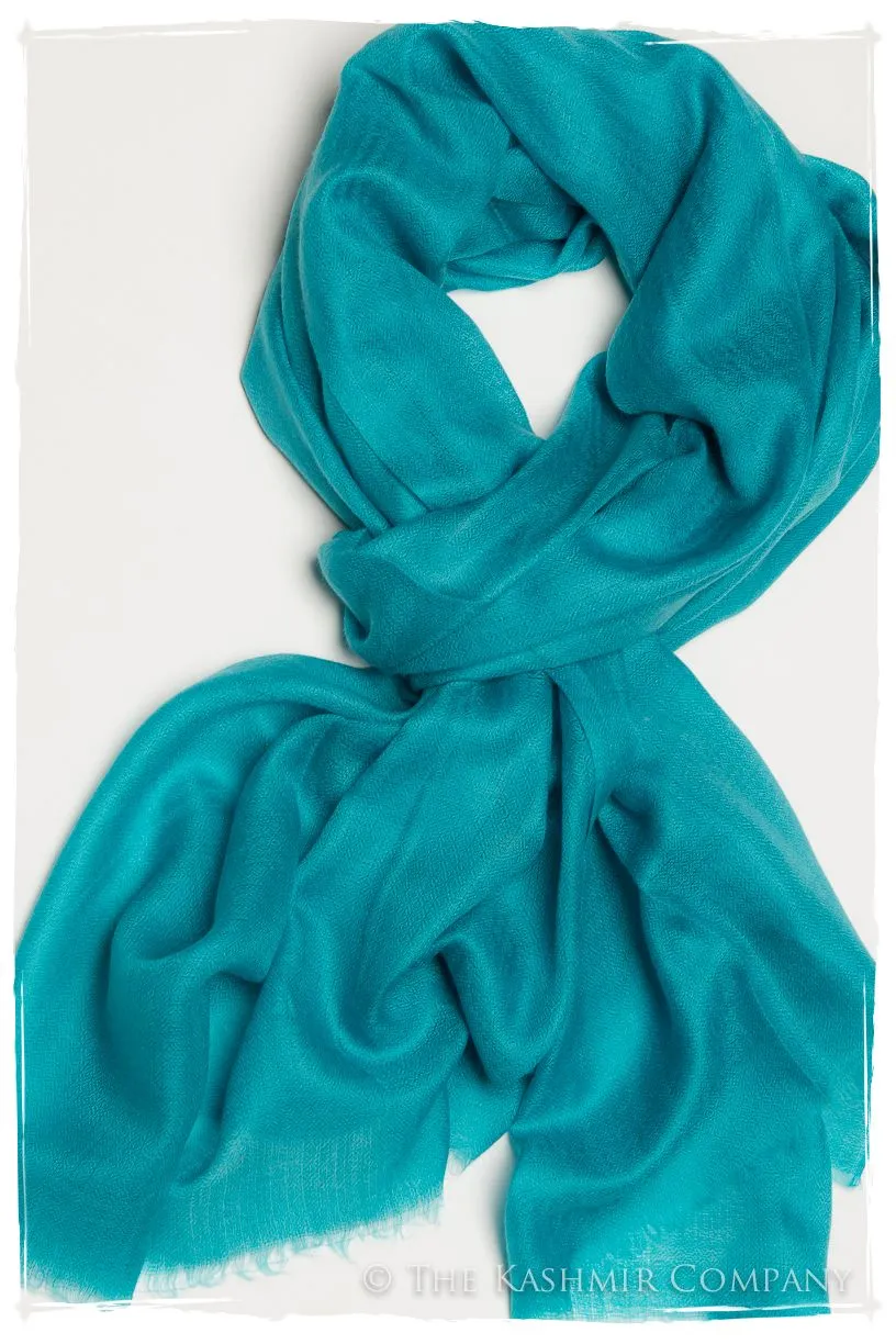Eyes de Bulbul Bluebird Cashmere Scarf
