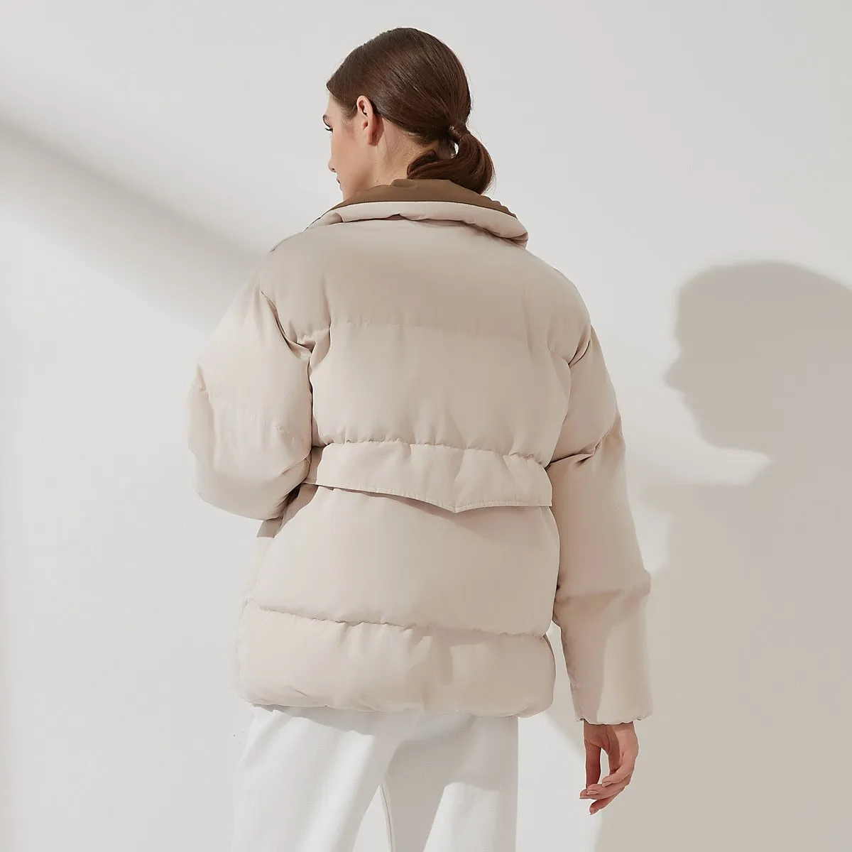 FashionSierra - Womens Fashion Loose Puffer Jacket