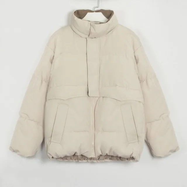 FashionSierra - Womens Fashion Loose Puffer Jacket