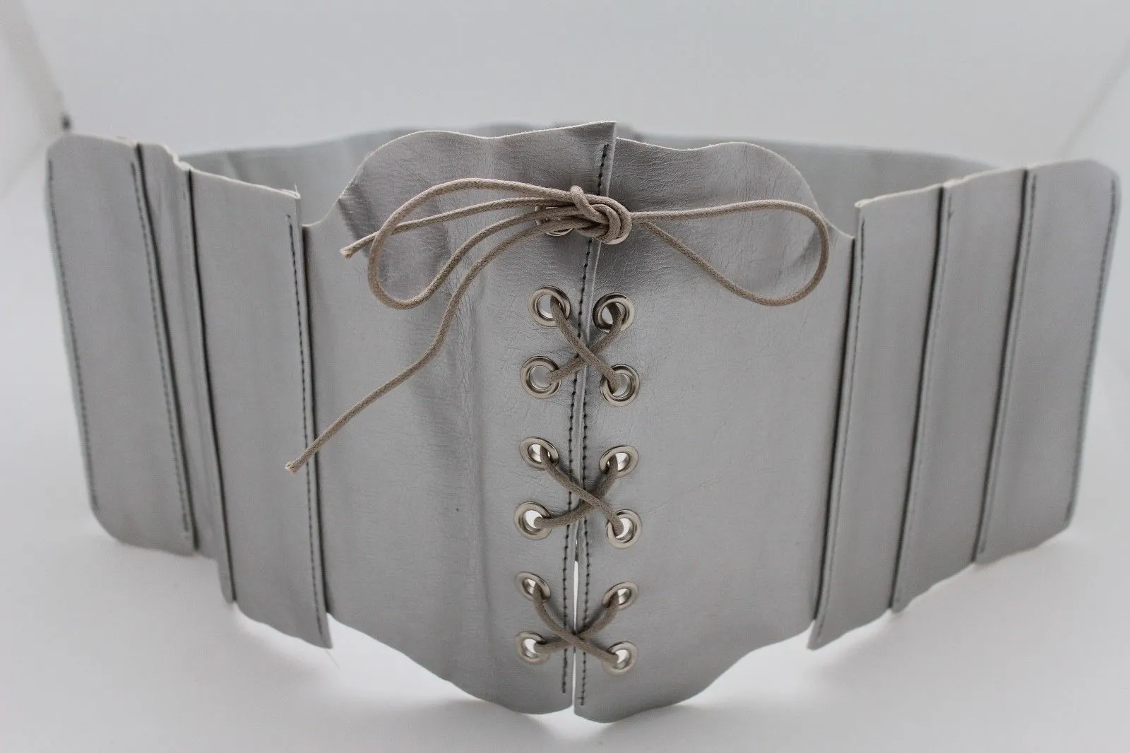 Faux Leather Wide Sexy High Waisted Corset Belt