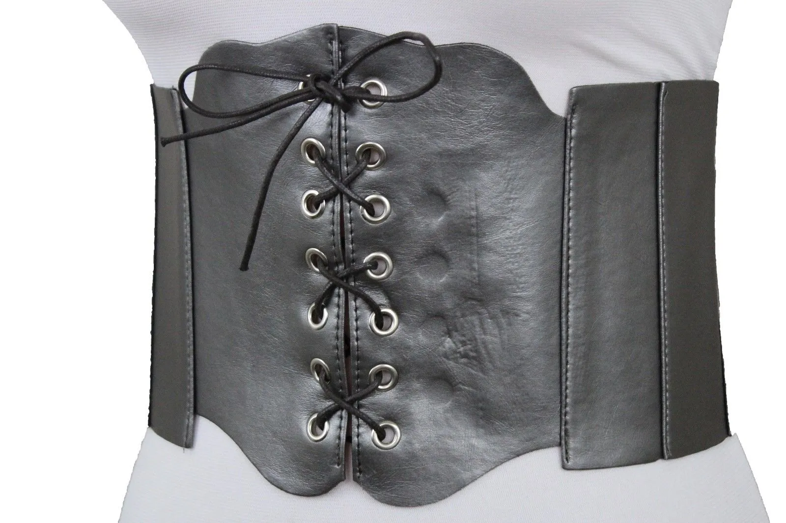 Faux Leather Wide Sexy High Waisted Corset Belt