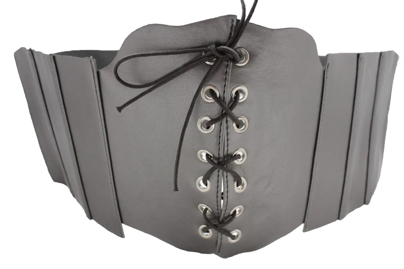 Faux Leather Wide Sexy High Waisted Corset Belt