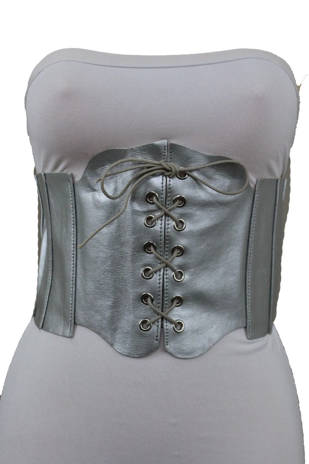 Faux Leather Wide Sexy High Waisted Corset Belt