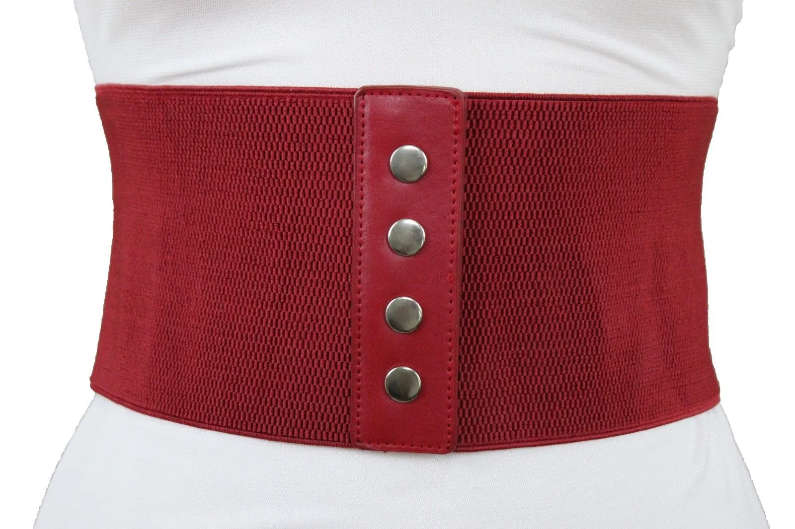 Faux Leather Wide Sexy High Waisted Corset Belt