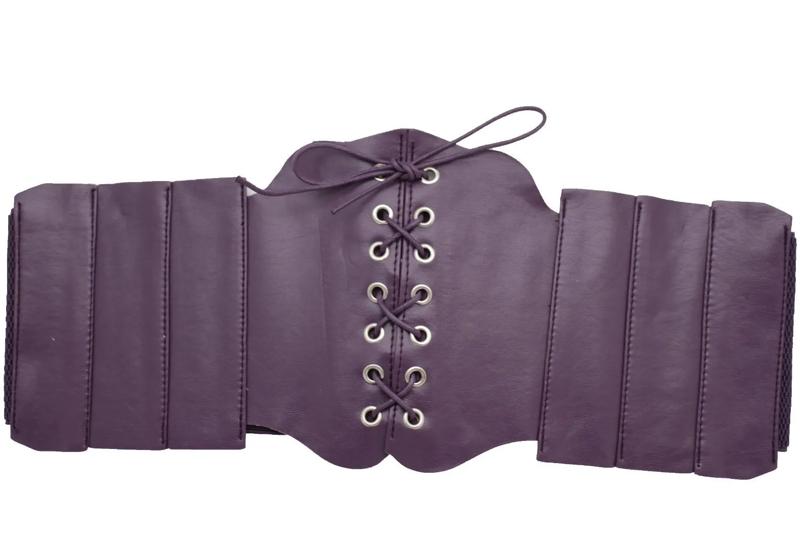 Faux Leather Wide Sexy High Waisted Corset Belt