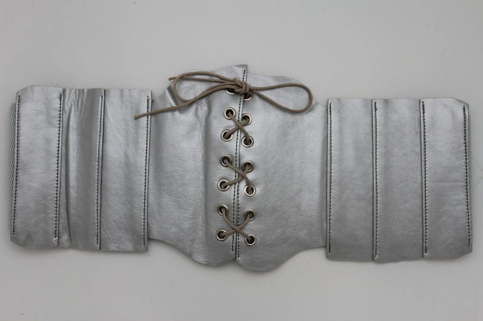 Faux Leather Wide Sexy High Waisted Corset Belt