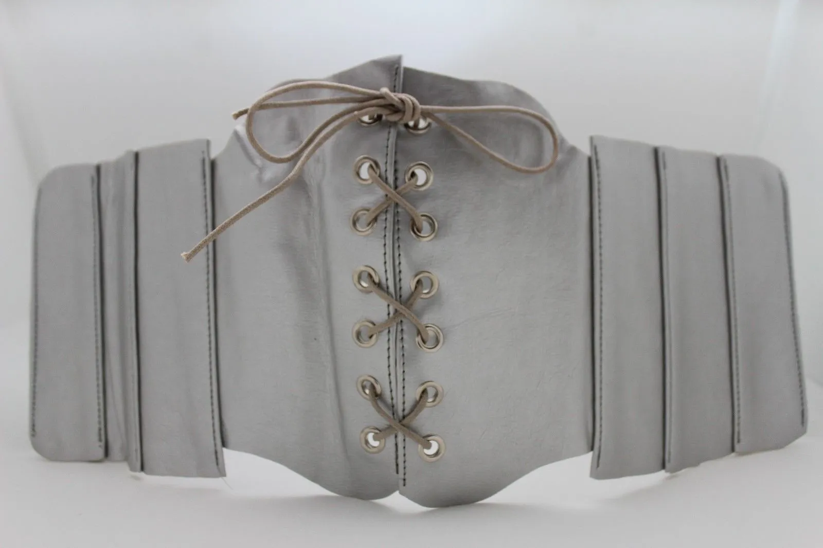 Faux Leather Wide Sexy High Waisted Corset Belt