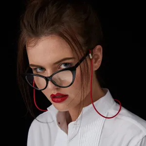 Glasses String in Plum and Ruby