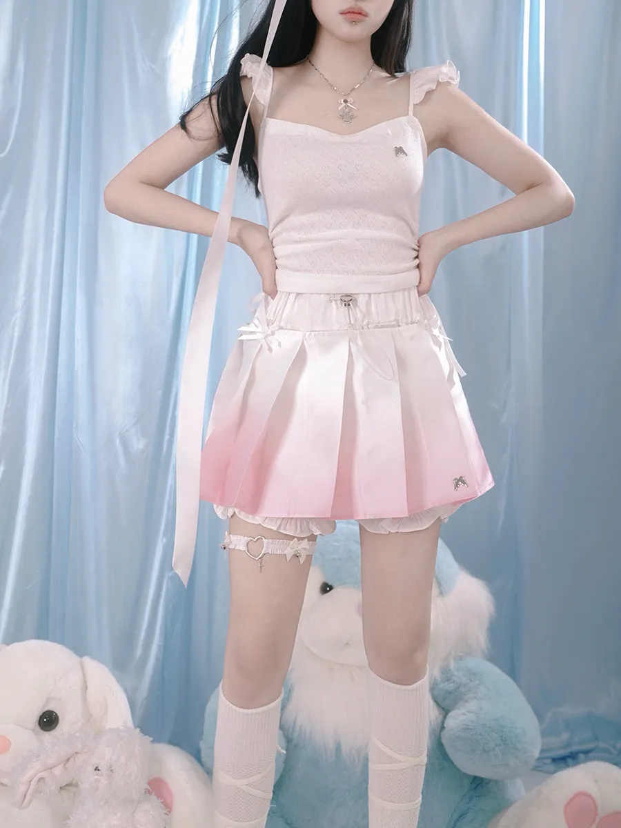 Gurley Pleated Short Skirt