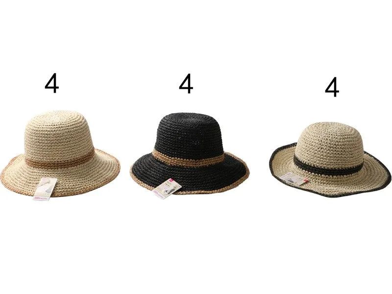 Hand Knit Hat -Lines-